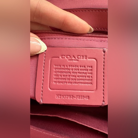 Coach F22348 Faye Carryall, Mixed Material Rouge/Gold - Picture 10 of 16